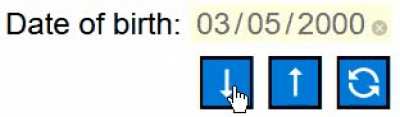 Datepicker using 